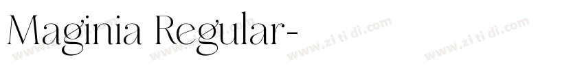 Maginia Regular字体转换
